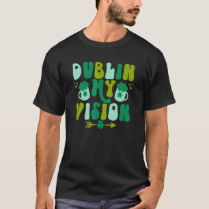 Camiseta Dia de São Patrício Dublin Minha Visão Pitchers Ve