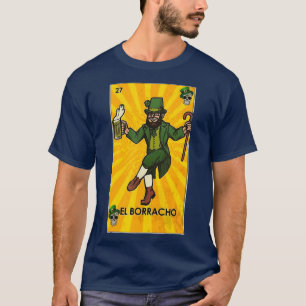Camiseta Dia de São Patrício El Borracho Retro Vintage