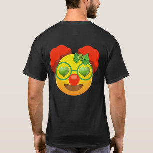 Camiseta Dia de São Patrício Emoji Face Heart Eyes Shamrock