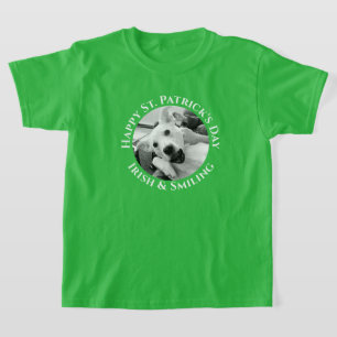 Camiseta Dia de São Patrício Engraçado Cachorro Irlandês e