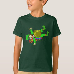 Camiseta Dia de São Patrício Engraçado do Leprechaun