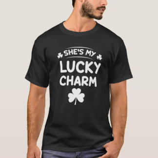 Camiseta Dia de São Patrício Engraçado Ela é minha Rua de C