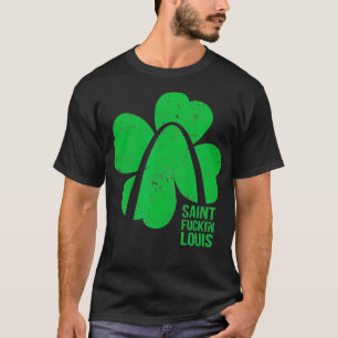 Camiseta Dia de São Patrício engraçado Fckin Louis STL S