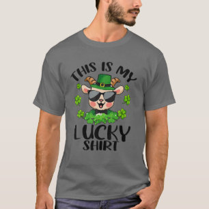 Camiseta Dia de São Patrício Engraçado Gosta Disso É Minha