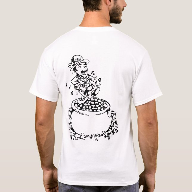 Camiseta Dia de São Patrício feliz (Verso)