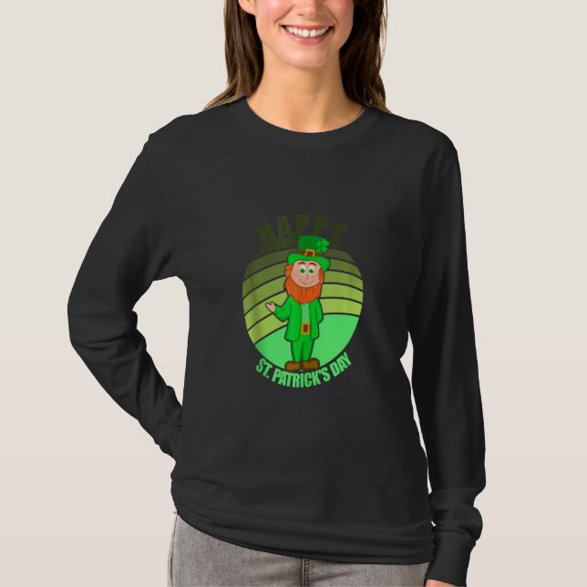 Camiseta Dia de São Patrício feliz (Frente)