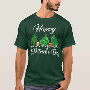 Camiseta Dia de São Patrício Feliz da Guiné-Bissau Leopardo