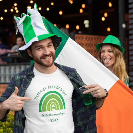 Camiseta Dia de São Patrício Feliz de Shamrock Irlandês Ver