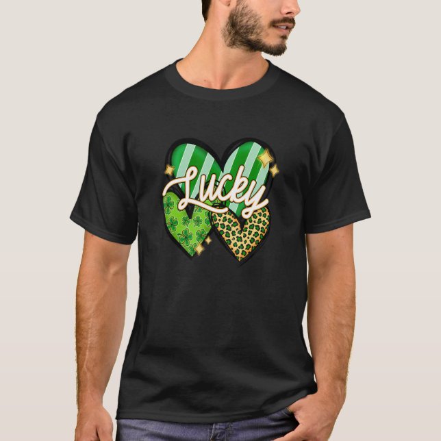 Camiseta Dia de São Patrício feliz Shenanigans shamrock sor (Frente)