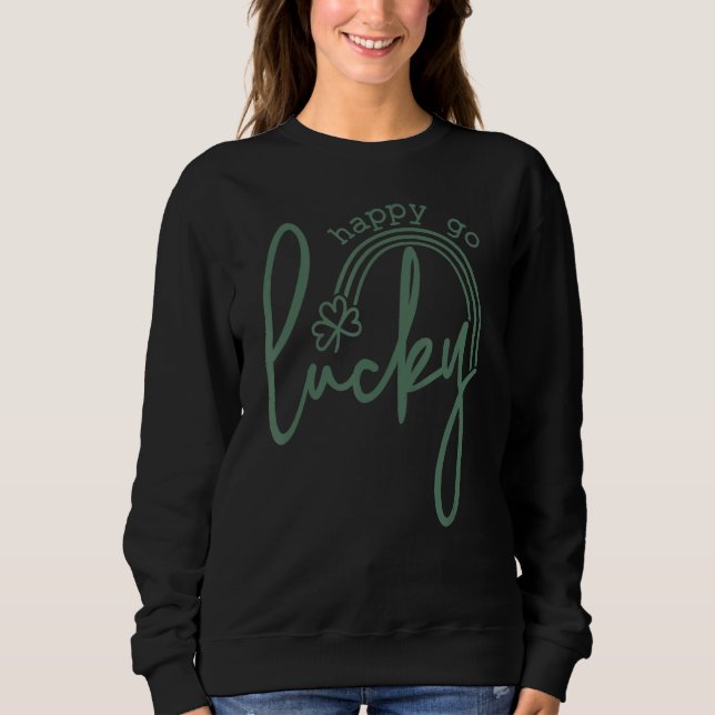 Camiseta Dia de São Patrício feliz, sorte (Frente)