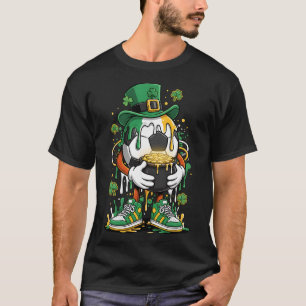 Camiseta Dia de São Patrício Futebol Sortudo Irlandês Trevo