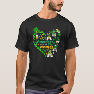 Camiseta Dia de São Patrício Gnomo Shenanigans Com Meus G