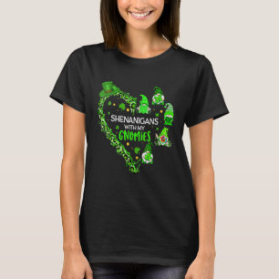 Camiseta Dia de São Patrício Gnomo Shenanigans Com Meus Gno