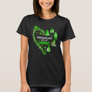 Camiseta Dia de São Patrício Gnomo Shenanigans Com Meus Gno