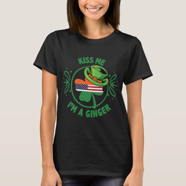Camiseta Dia de São Patrício Gnomos Green Proud Party Humor (Frente)