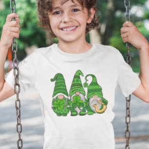 Camiseta Dia de São Patrício Gnomos Verdes Gnomies