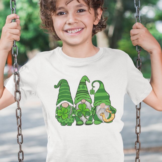 Camiseta Dia de São Patrício Gnomos Verdes Gnomies (Criador carregado)