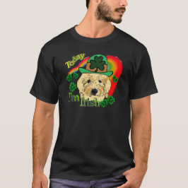 Camiseta Dia de São Patrício Goldendoodle