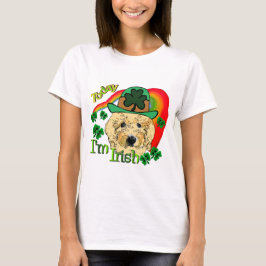 Camiseta Dia de São Patrício Goldendoodle