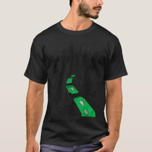 Camiseta Dia de São Patrício gráfico rio verde irlandês chi