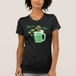 Camiseta Dia de São Patrício Green Beer Me