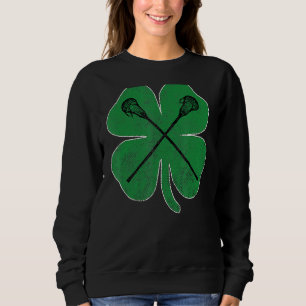 Camiseta Dia de São Patrício Green Shamrock Lacrosse Irish 