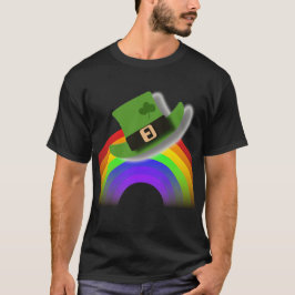 Camiseta Dia de São Patrício Hat e Arco-íris