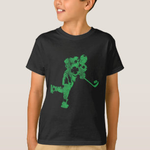Camiseta Dia de São Patrício Hockey Irlandês Meninos do Dia