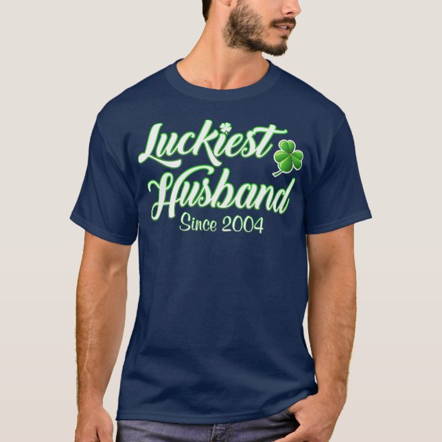 Camiseta Dia de São Patrício Homens Presentes Casamento Ani (Frente)