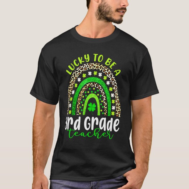 Camiseta Dia de São Patrício Incrível Para Ser Professora D (Frente)