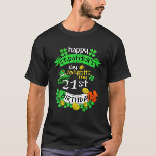 Camiseta Dia de São Patrício Iris Com 21 Anos