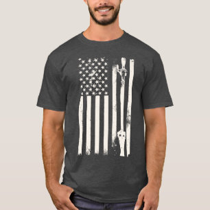 Camiseta Dia de São Patrício Irish Draft Beer American Flag