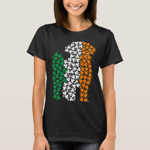 Camiseta Dia de São Patrício Irlanda - Cão Maltês Irlandês