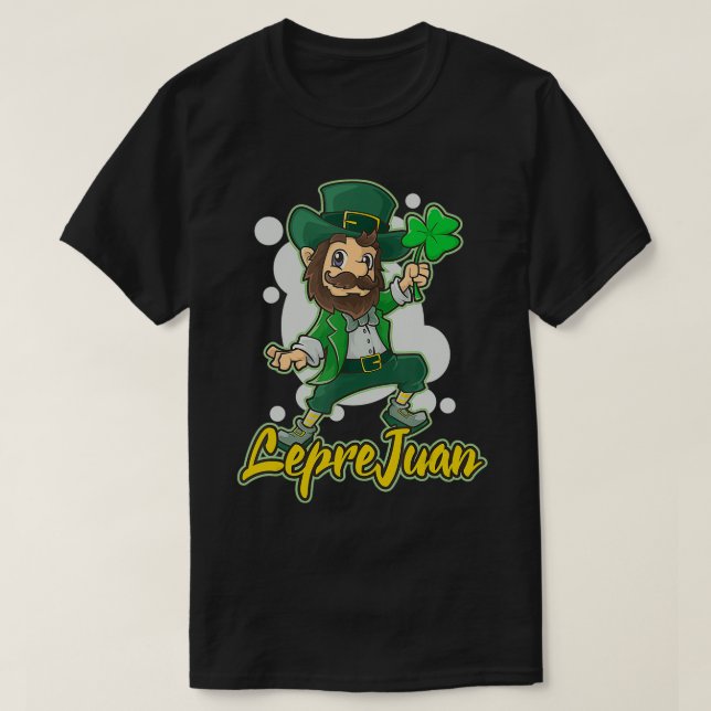 Camiseta Dia de São Patrício Irlanda Engraçado Irlanda Lati (Frente do Design)