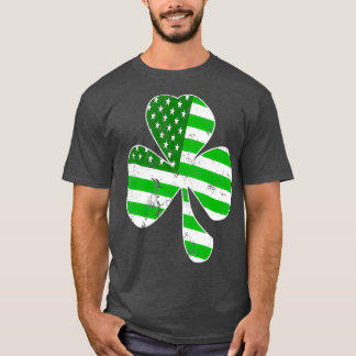 Camiseta Dia de São Patrício Irlandês de Shamrock Mens