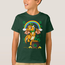 Camiseta Dia de São Patrício irlandês do Dragão Leprechaun