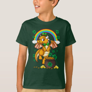 Camiseta Dia de São Patrício irlandês do Dragão Leprechaun
