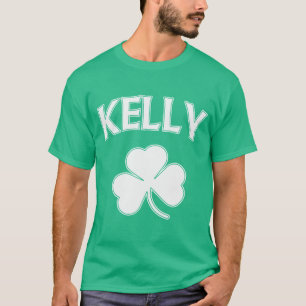 Camiseta Dia de São Patrício irlandês do trevo de Kelly