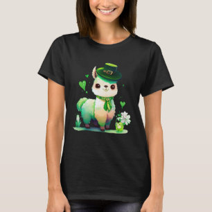 Camiseta Dia de São Patrício irlandês Lama Happy Rua de Pat