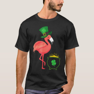Camiseta Dia de São Patrício Irlandês Leprechaun Flaming