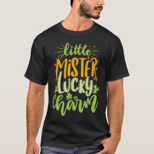 Camiseta Dia de São Patrício Irlandês Pequeno Senhor Sortud