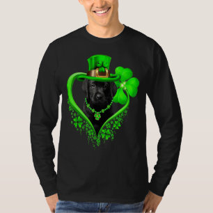 Camiseta Dia de São Patrício Irlandês Shamrock Dog Love