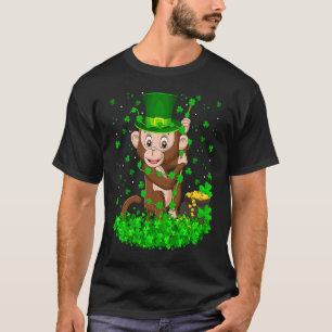Camiseta Dia de São Patrício irlandês Shamrock Leprechaun B