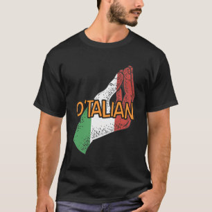 Camiseta Dia de São Patrício italiano de humor engraçado (O