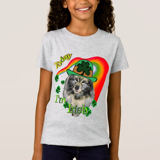 Camiseta Dia de São Patrício Keeshond (Frente)