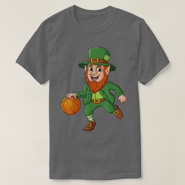 Camiseta Dia de São Patrício Leprechaun Basball Lucky Boys  (Frente do Design)
