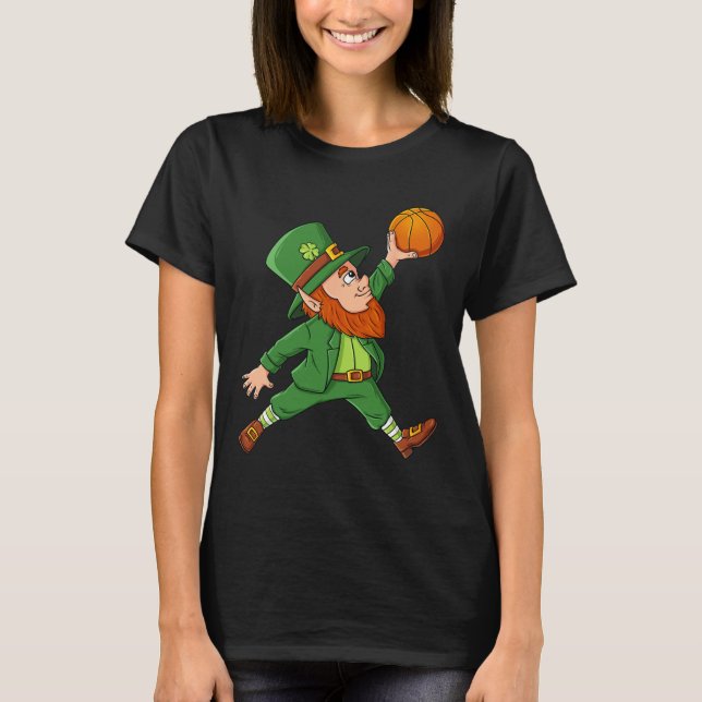 Camiseta Dia de São Patrício Leprechaun Basball Lucky Boys  (Frente)