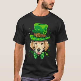 Camiseta Dia de São Patrício Leprechaun Labrador Retriever