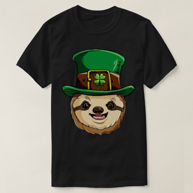 Camiseta Dia de São Patrício Leprechaun Leve Para Amante de (Frente do Design)