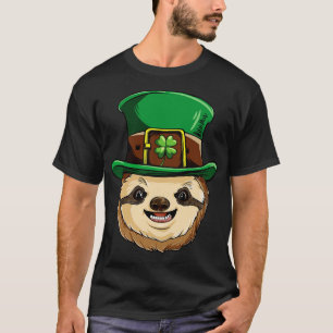 Camiseta Dia de São Patrício Leprechaun Leve Para Amante de